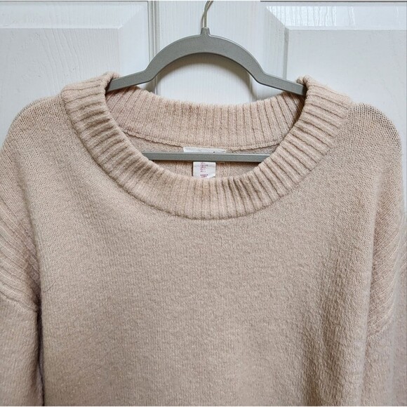 Shrinking Violet Sweater Womens L Pink Alpaca Blend Long Sleeve Crew Soft Boho - Picture 5 of 13